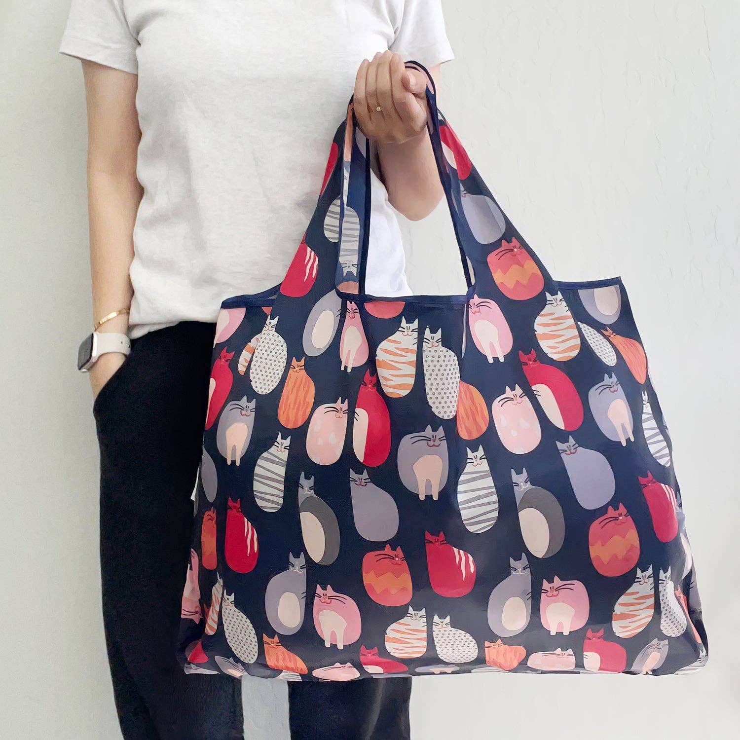 Wrapables.com - Vente Sacs de course/à provisions - Grand sac à provisions réutilisable en nylon écologique Wrapables12