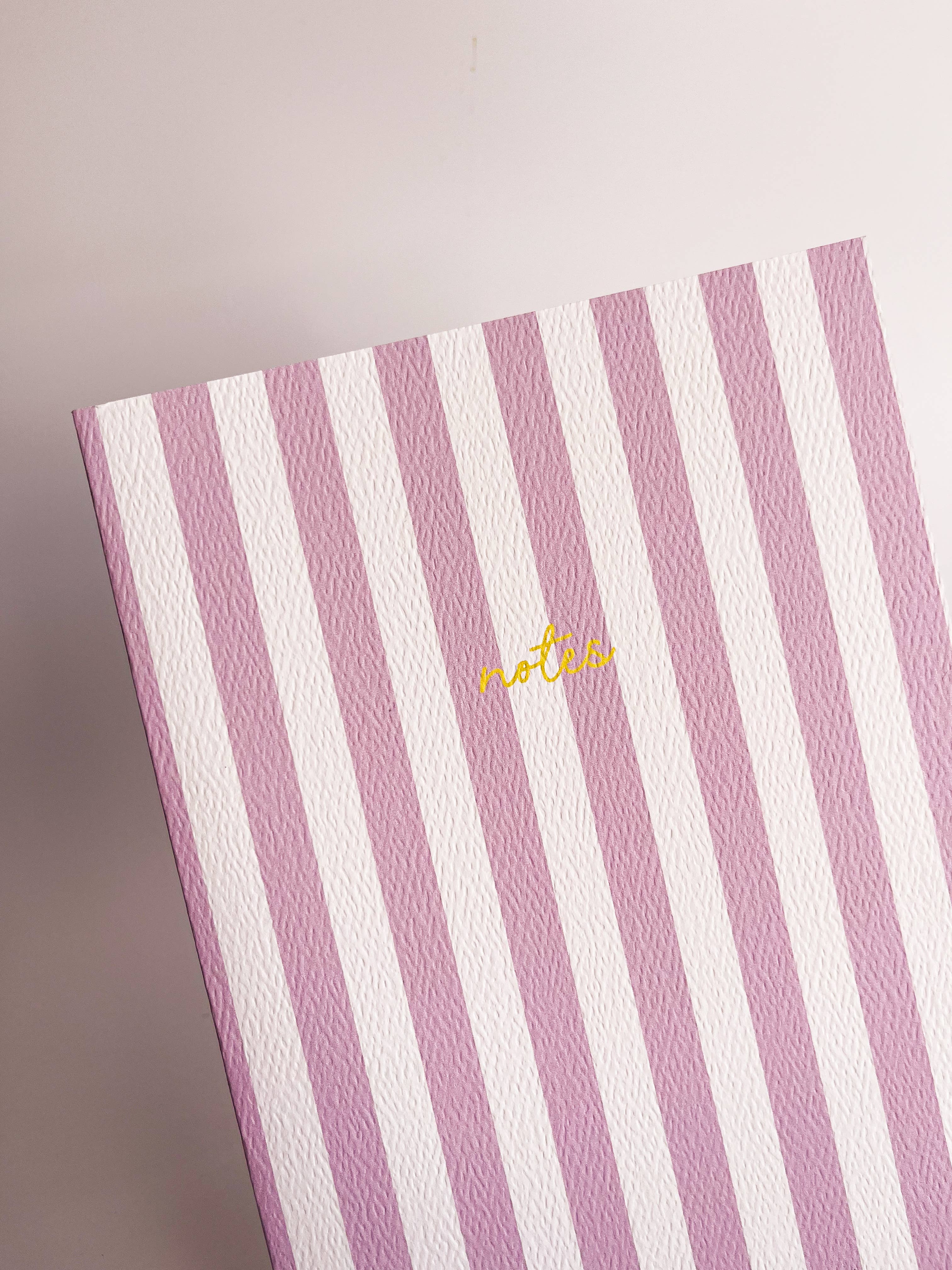 Fin Studio – Engroshandel Notesbog – Stribet notesbog med kontrastfarve8