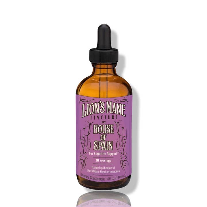 House of Spain Wellness - Wholesale Tincture - Lions Mane Functional Mushroom Tincture (4oz)