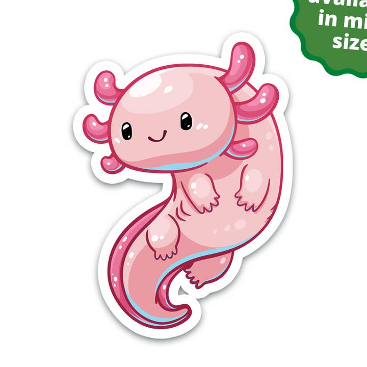 Axolotl Sticker | Waterproof, Durable & Vinyl Pet Sticker for wholesale by Vancity Stickers