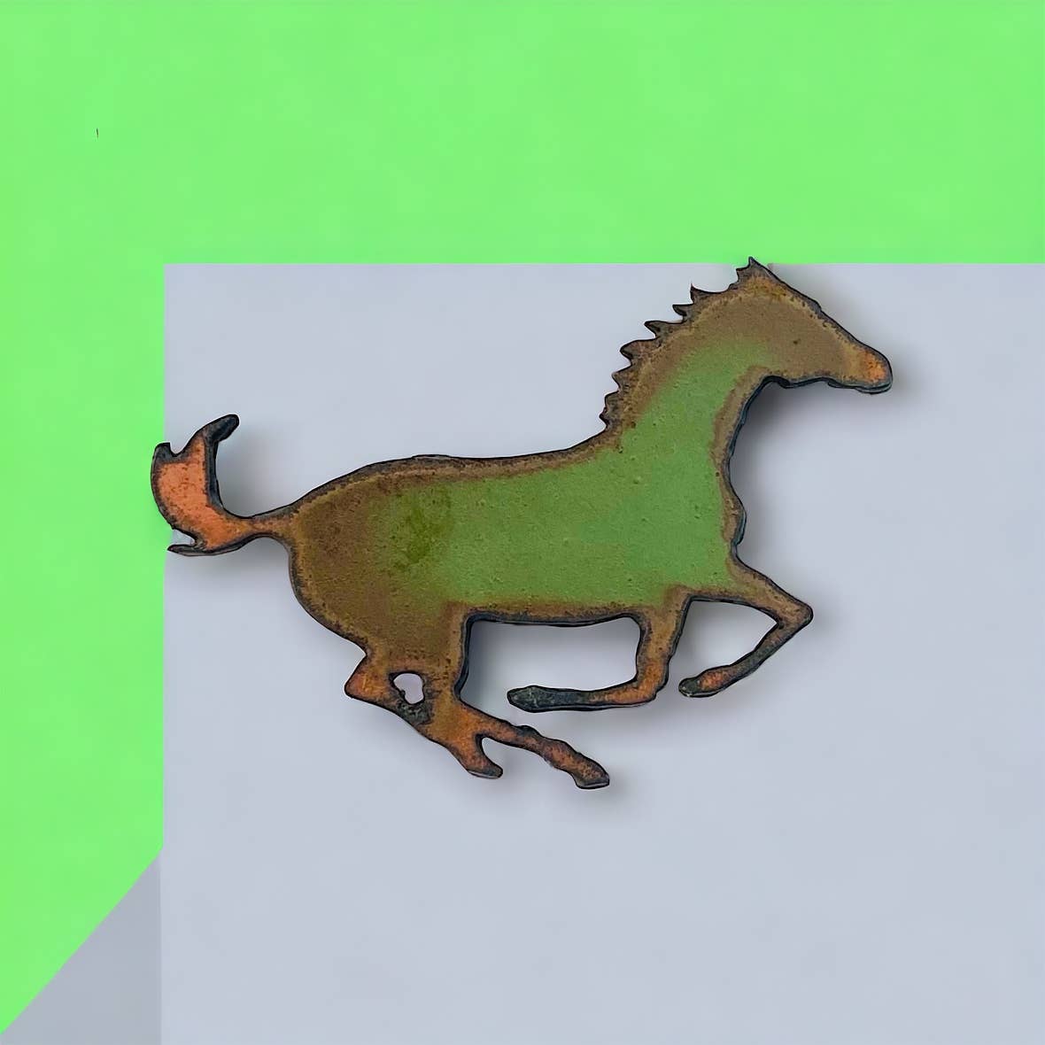 Iron Jewel - Venta al por mayor Imanes - Imán con forma de caballo, rodeo occidental, decoración rústica, Wyoming, Montana, EE. UU.2