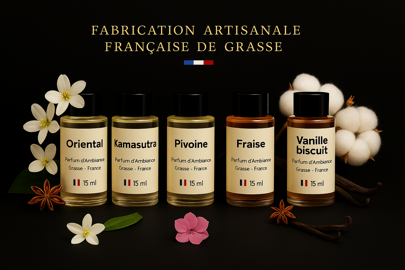 Luxarom – wholesale Doftolja – Extrakt av rumsparfym - Grasse Frankrike4