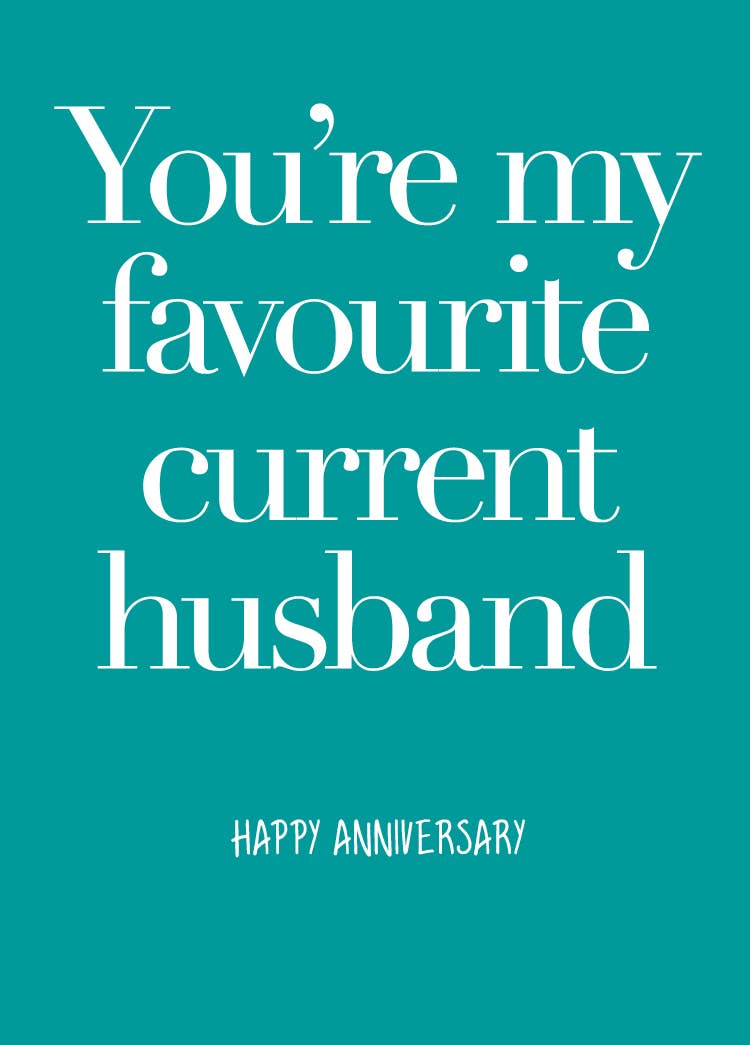 Footle Publishing - Wholesale Anniversary Card - Cheeky Anniversary card1
