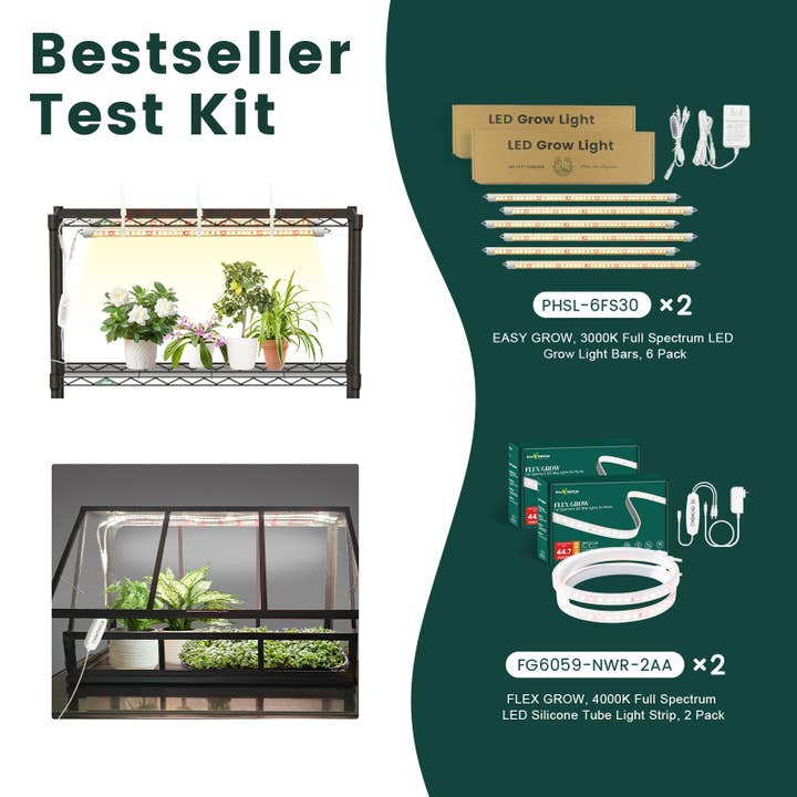 MY CITY GARDEN - Wholesale Garden Tool - Test Sale Kit - FLEX GROW (2 Pack) x2, EASY GROW (6 Pack) x2