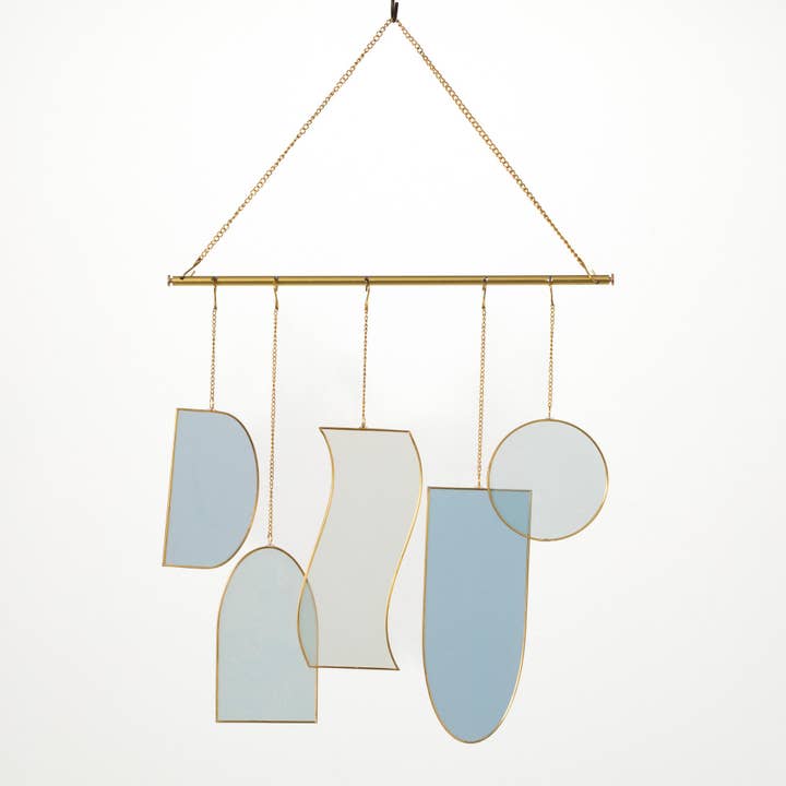 Stained Glass Suncatcher - Ocean Blues 24" for wholesale by Woodstock Chimes