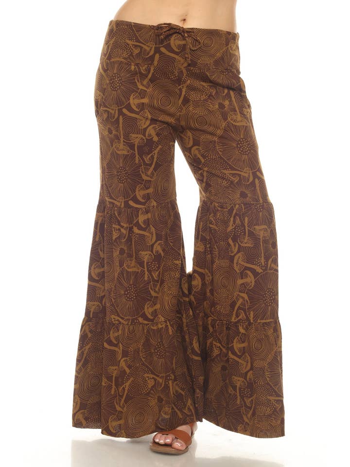 Lakhays Collection Inc. - Wholesale Pants - Women's - Mushroom Tiered Jersey Pants4