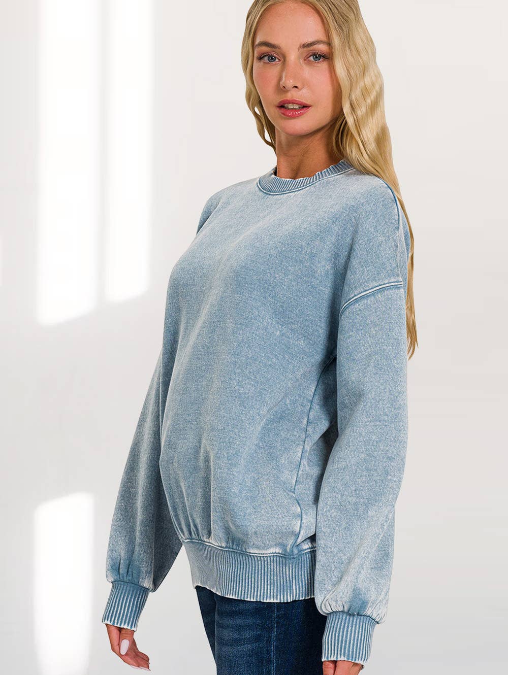 42POPS – Sweatshirt - Mulher por atacado – ',.._ Sweatshirt de Lã Polar Snow Wash62