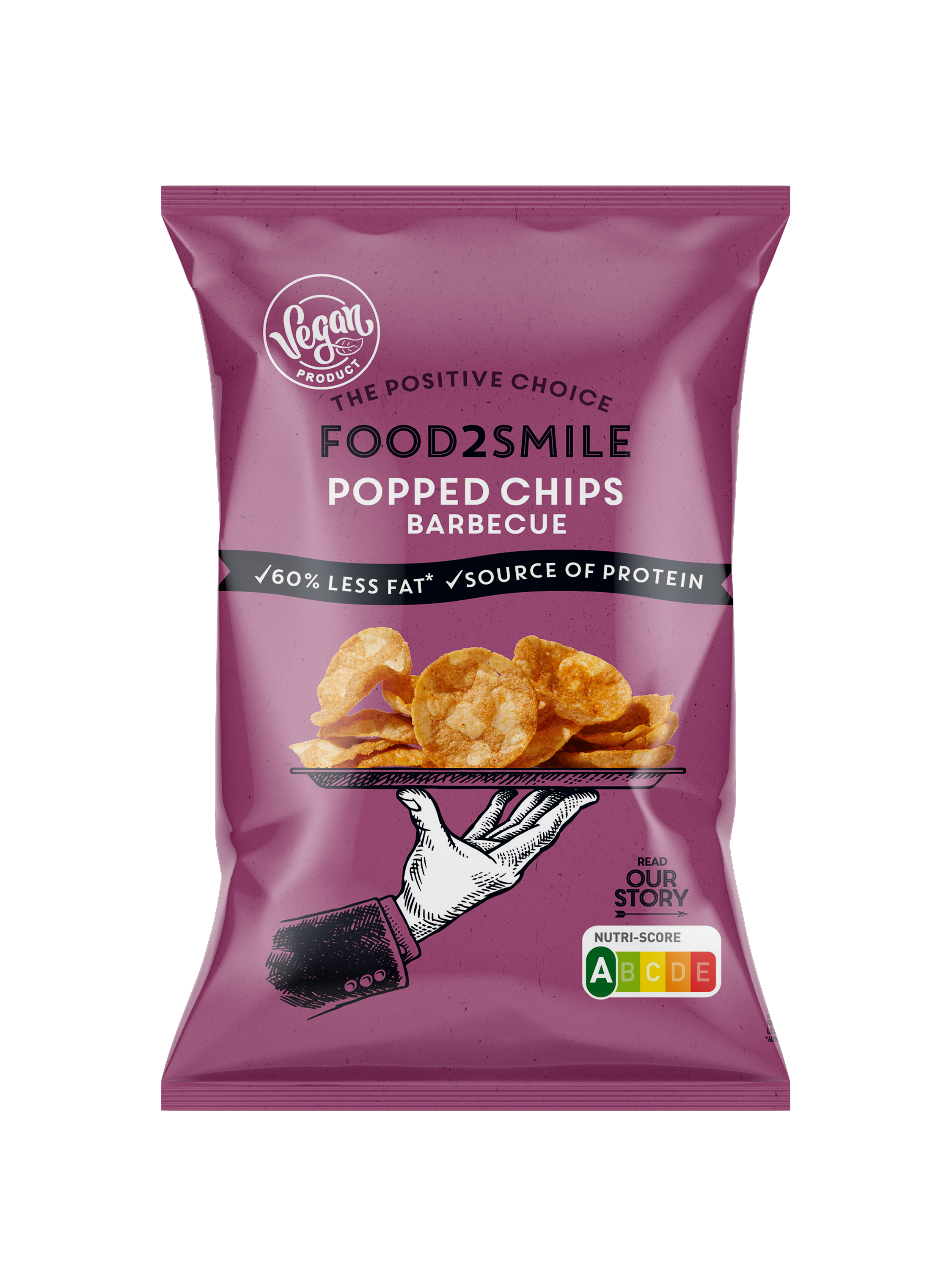 Food2Smile - Wholesale Chips - Protein Chips Barbecue | Popped Chips Barbecue 8x90 grams1