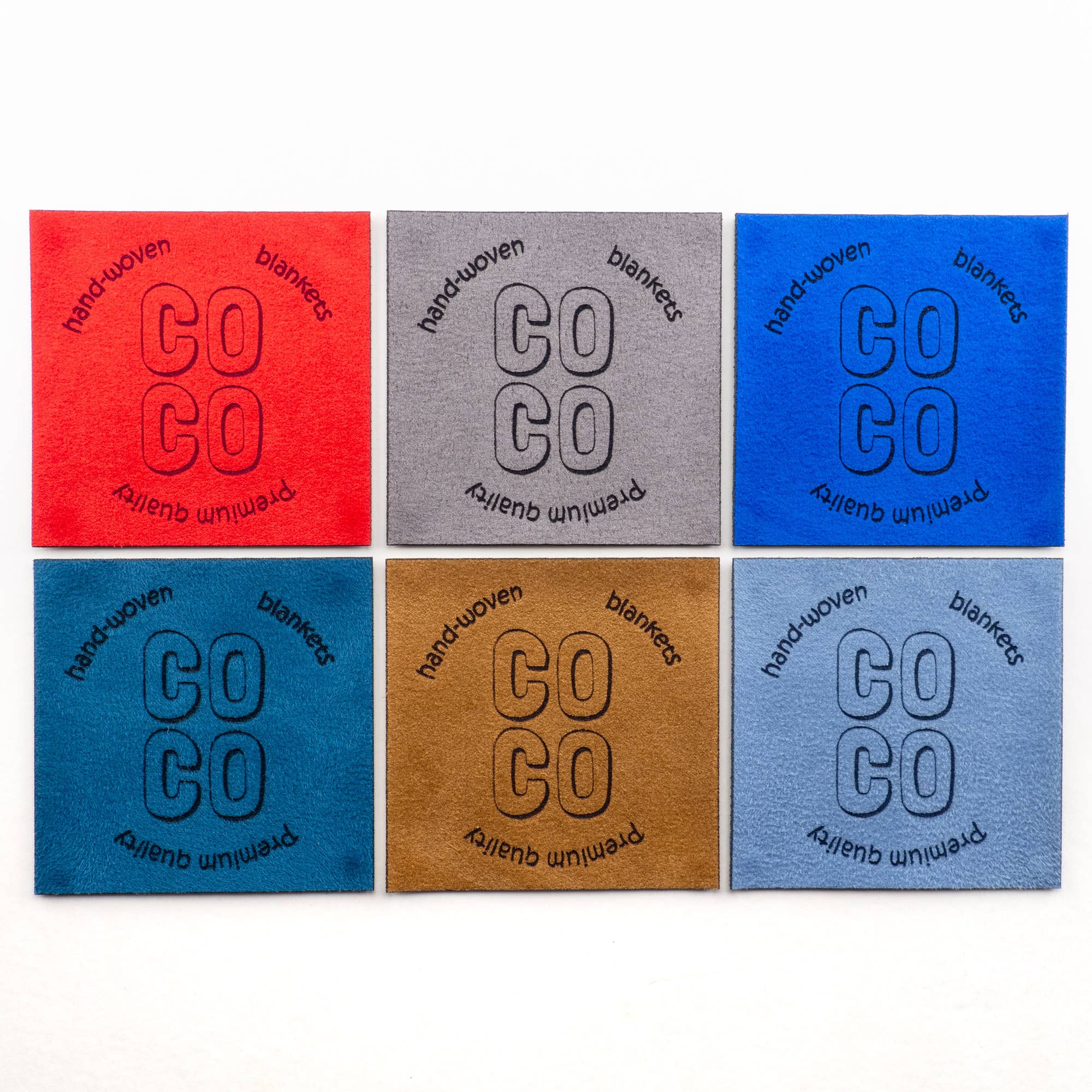 minimize custom tags - Wholesale Knitting/Crochet Supplies - Custom Square Faux Suede Labels for Branding and Promo7