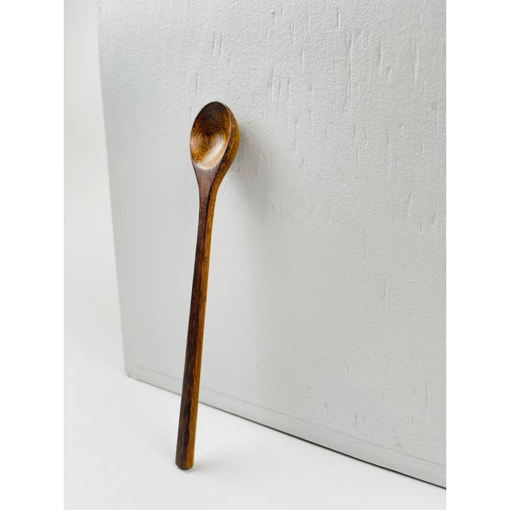 Baroy - Venta al por mayor Cuchara de cocina - Cuchara de madera para especias, mango largo, 19 cm, cuchara de café de madera