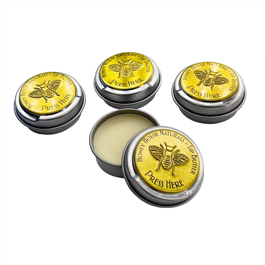 Honey House Naturals - Wholesale Lip Balm - Lip Butter TIN - NEW Pop Top Tin - Individual5
