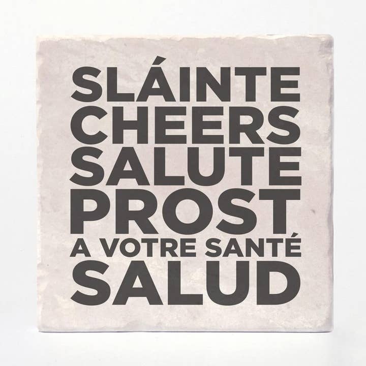 Cheers Coasters for wholesale by Versatile Coasters