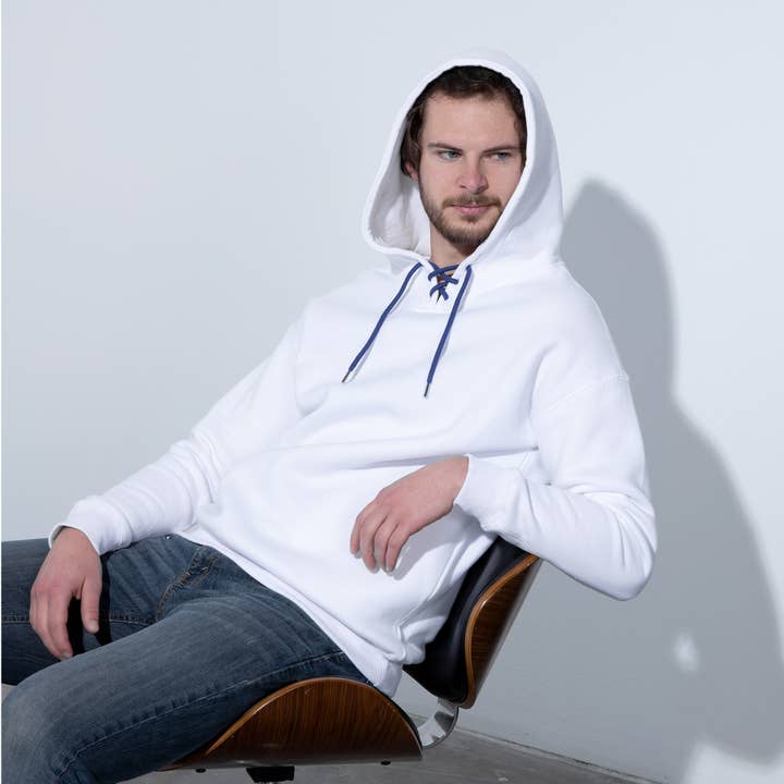 Infinite Sourcing & Trading LLC. - Wholesale Hoodie - Men's - Blank hoodie heavy blend w/Colored drawstring-Build hoodie7