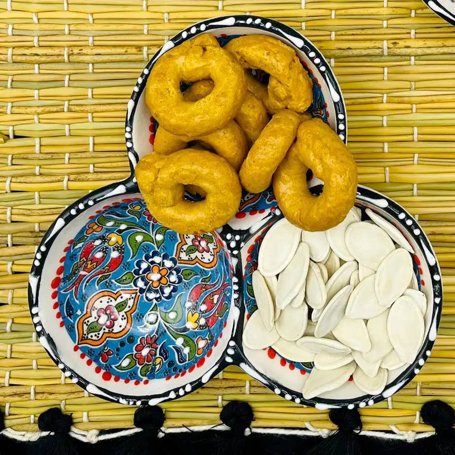 Etnico del Mondo - Wholesale Serve Bowl - Ethnic Elegance Appetizer Set 3 Turkish Ceramic Bowls #73