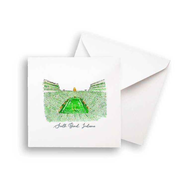 French Graffiti - Wholesale Tea Towel - University of Notre Dame Football Stadium