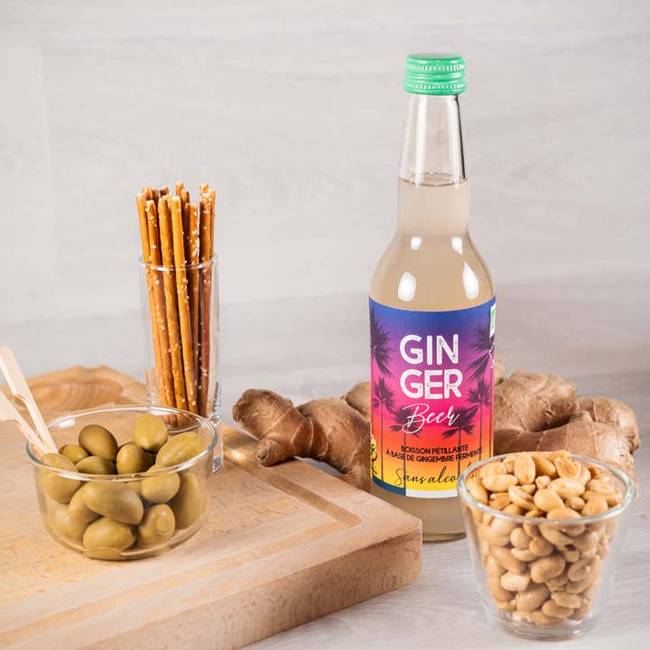 BB KOMBUCHA - Wholesale Non-Alcoholic Aperitif/Mocktail - Organic ginger beer - 33 cL