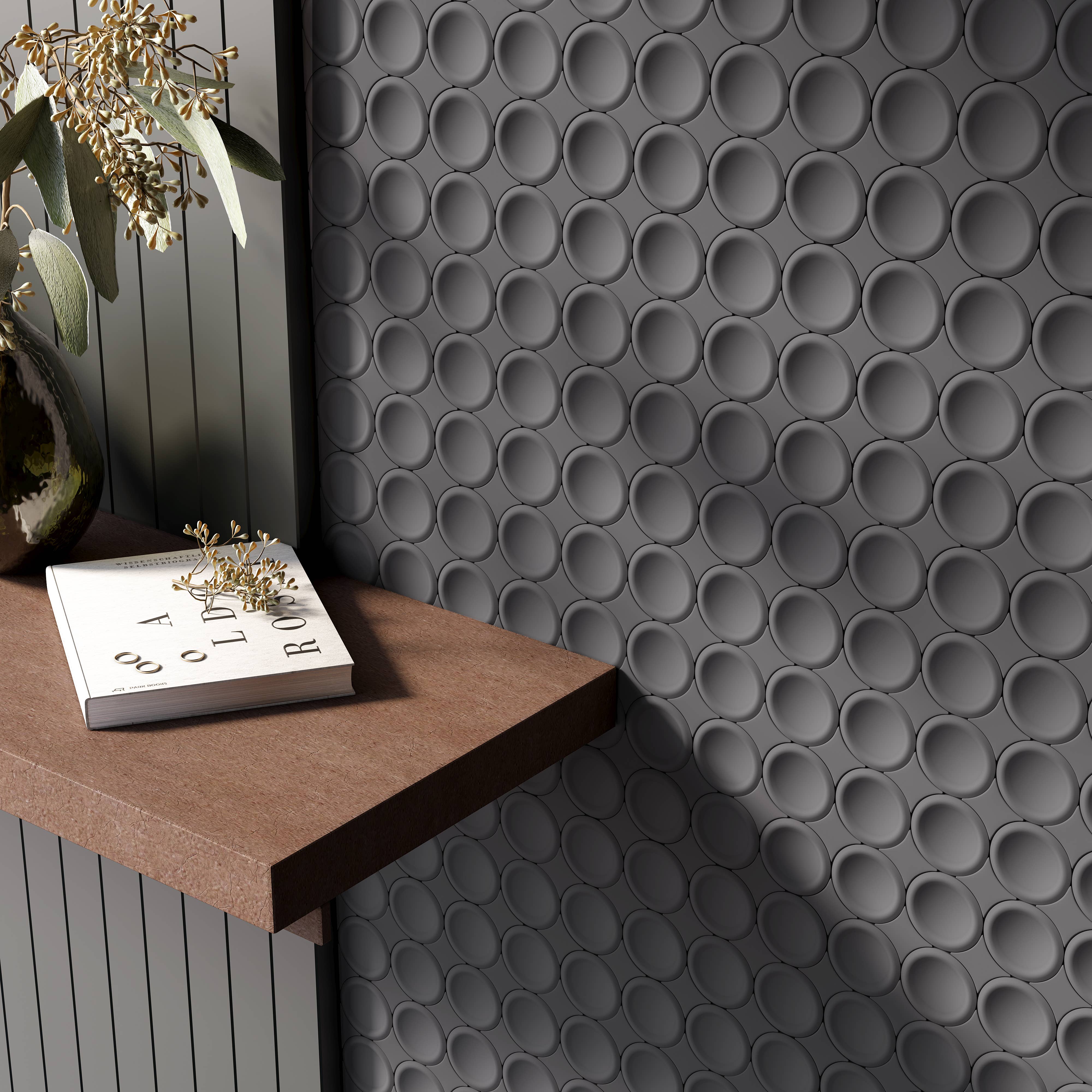 Thomas Avenue Ceramics - Wholesale Wall Tile - 12"x12" Ceramic Circular Mosaic Tile5