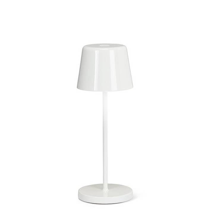 Bell Shape LED Lamp-Gloss White-8"H for wholesale by Abbott