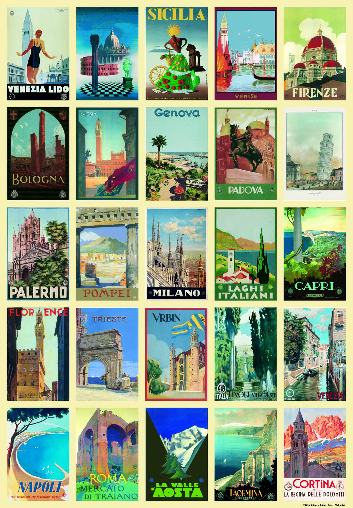 San Lorenzo Design - Wholesale Poster - Vintage Art Posters, Instituto Fotochromo Italiano, Classic6