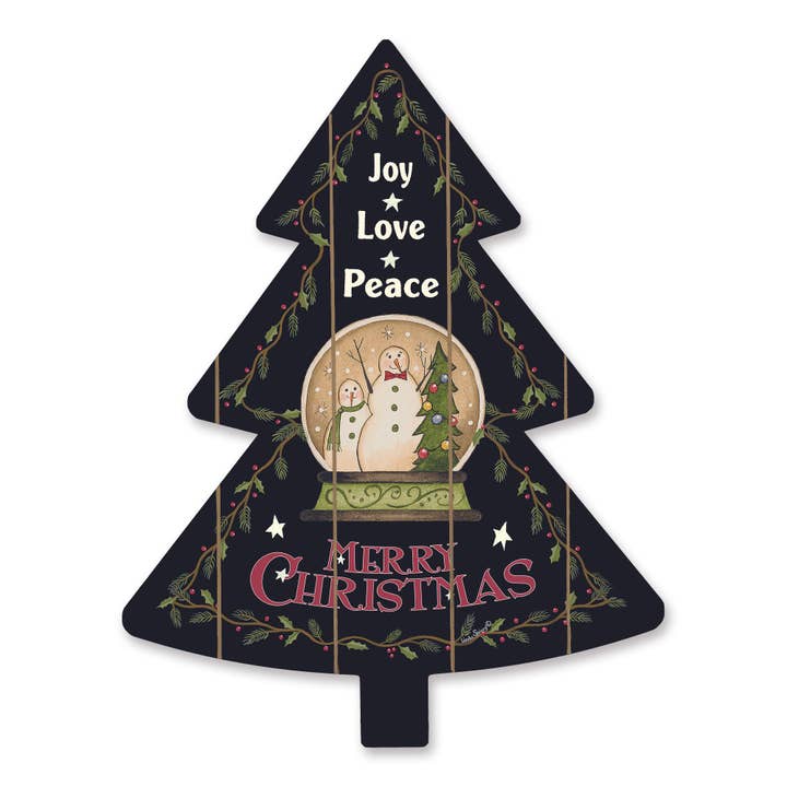 LS1776TREE - Snow Globe Merry - 14x18 for wholesale by Penny Lane Fine Art