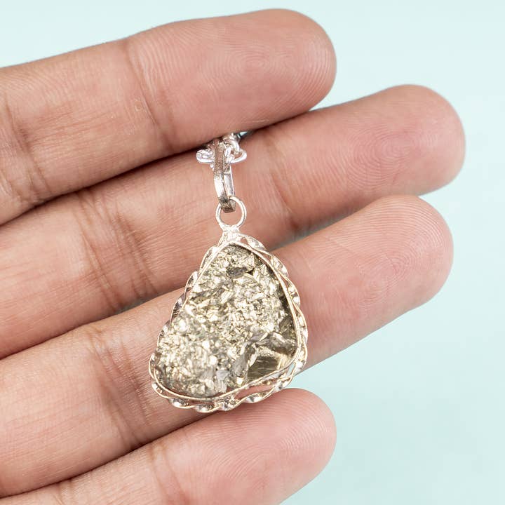 Soothing Crystals - Wholesale Pendant/Charm Necklace - Crystal Pendant | Pyrite Pendant | Wealth & Protection9