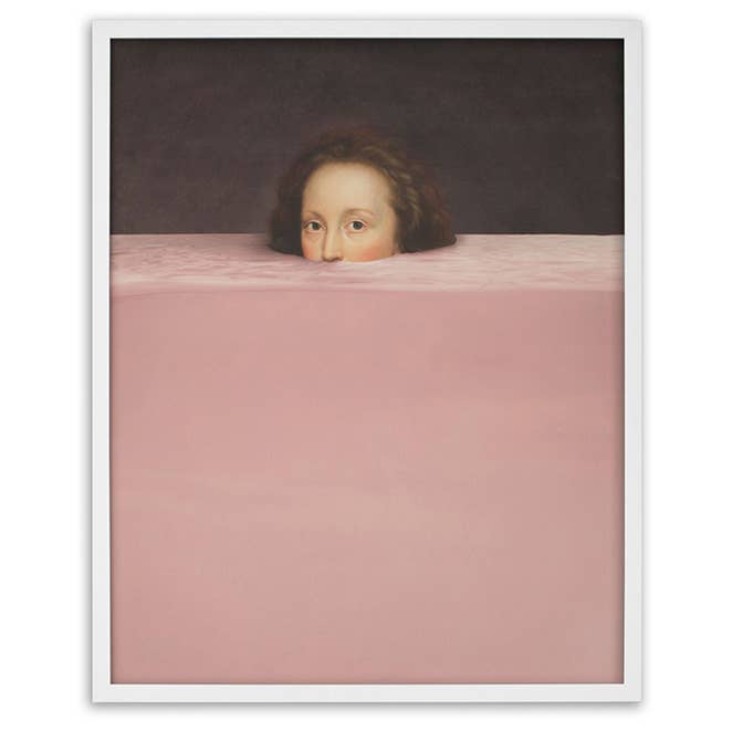 Submerged - 4 ( Pink) White Framed Wall Art for wholesale by Mineheart