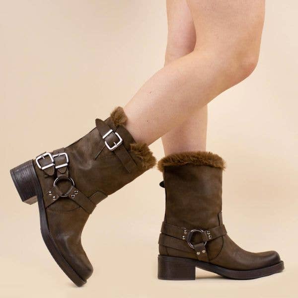 La Pintura Pelle Nubuck brown fur for wholesale by Moonrise