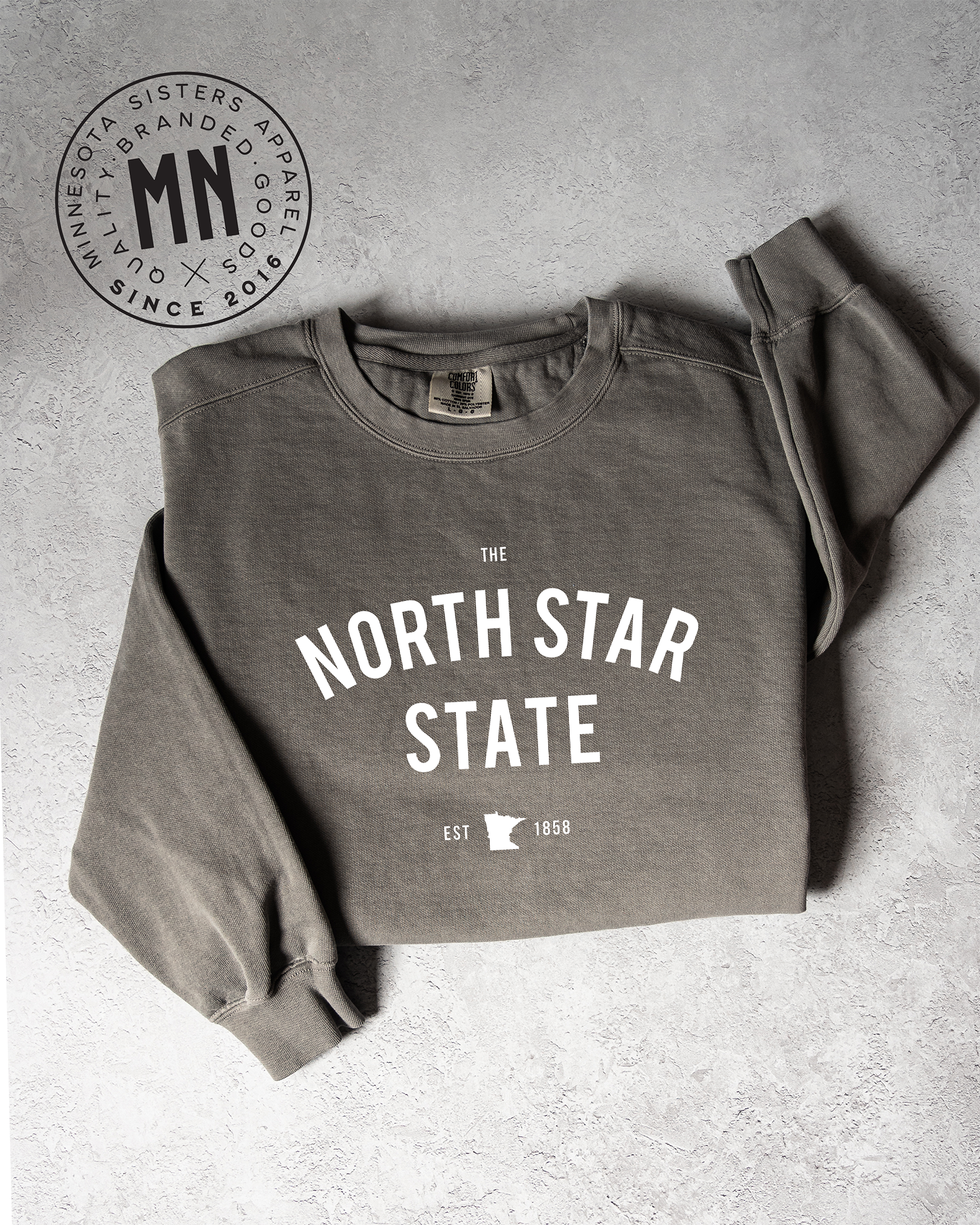 Minnesota Sisters - Wholesale Graphic Sweatshirt - Unisex - The North Star State Crewneck5