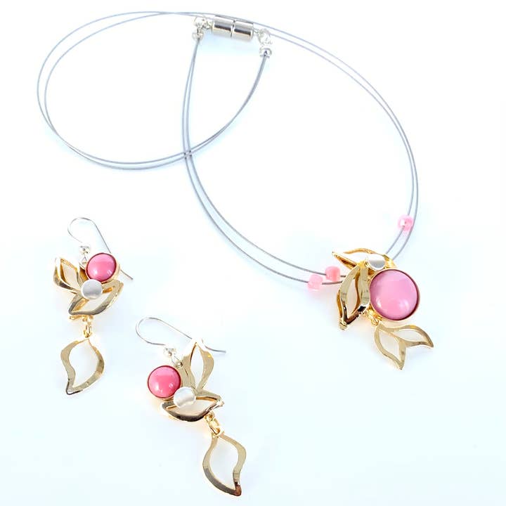 Christophe Poly / Crono Design - Vente Parures de bijoux - ENSEMBLES Préemballés (DFY1) - 6xColliers17'' & Ensembles d'Oreilles & Présentoirs Gratuits10