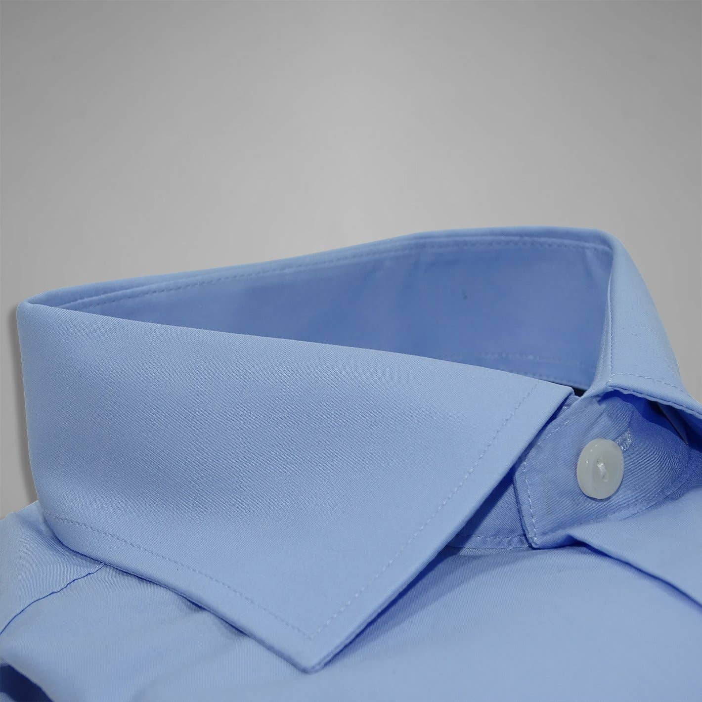 English Threads - Wholesale Button Down Shirt - Men's - Sky Blue Cotton Stretch Shirt - Regular Fit2