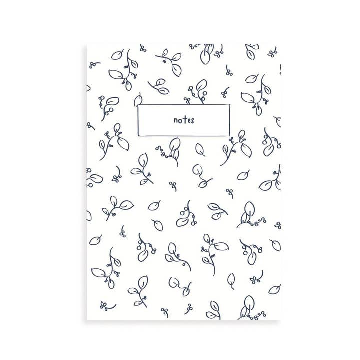 Floral Pocket Grid Notebook for wholesale by A Jar Of Pickles