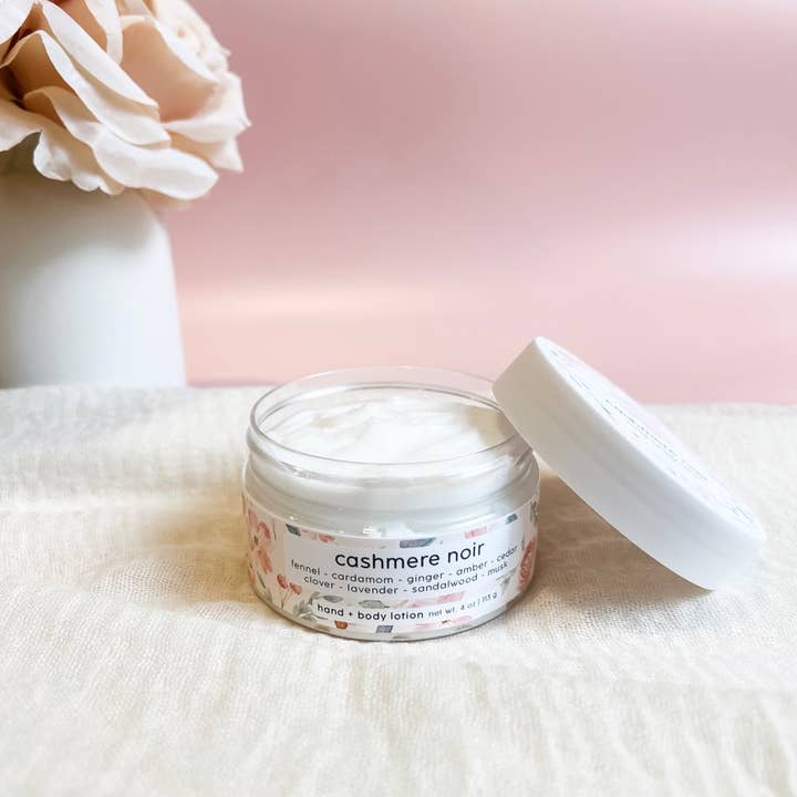 cashmere noir | shea butter lotion jar for wholesale by Collective Harmony Co