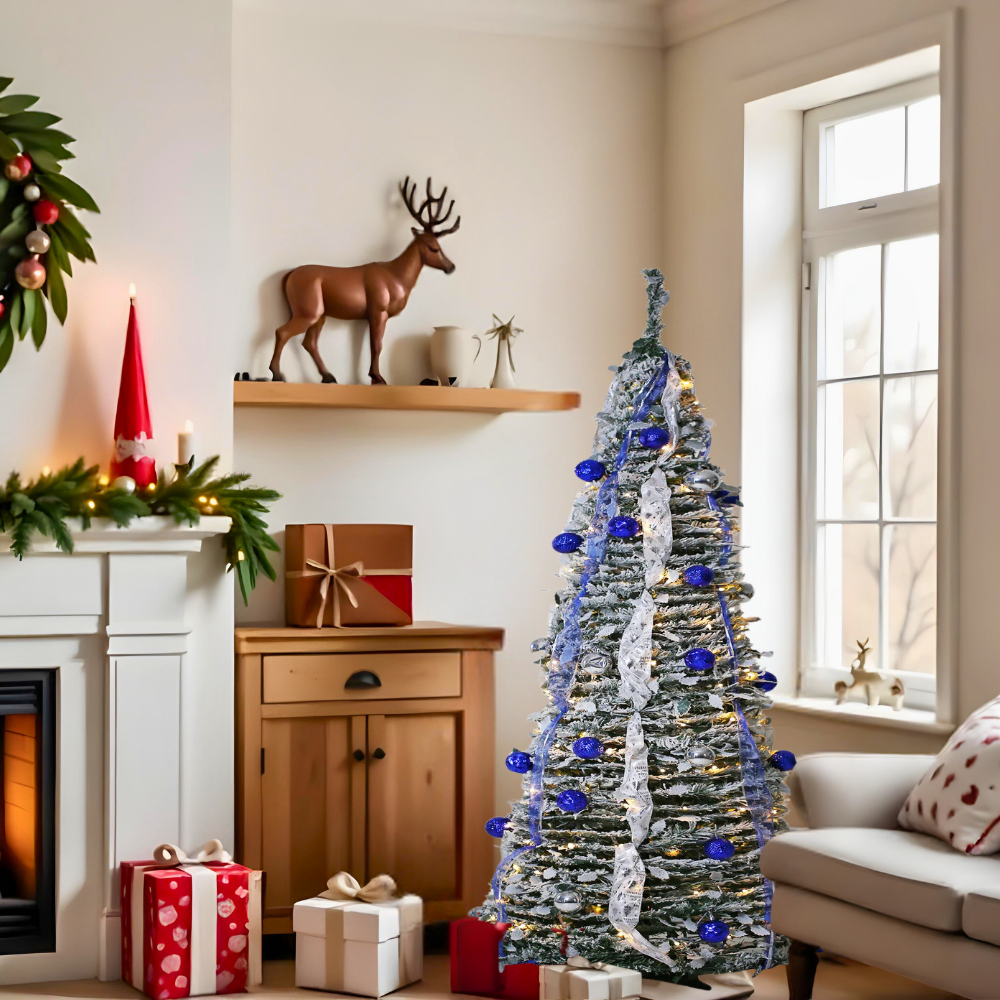 SINT - Wholesale Artificial Christmas Tree - Premium 6ft Artificial Pre-Decorated Lighted Christmas Tree14