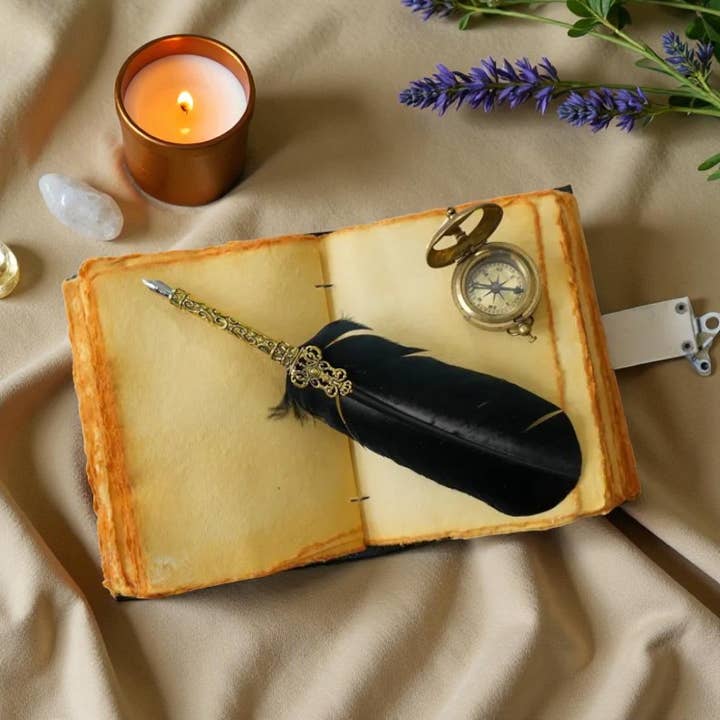 Leatherooze - Wholesale Journal Cover - Sun & Moon Leather Journal – Vintage Wiccan Grimoire7