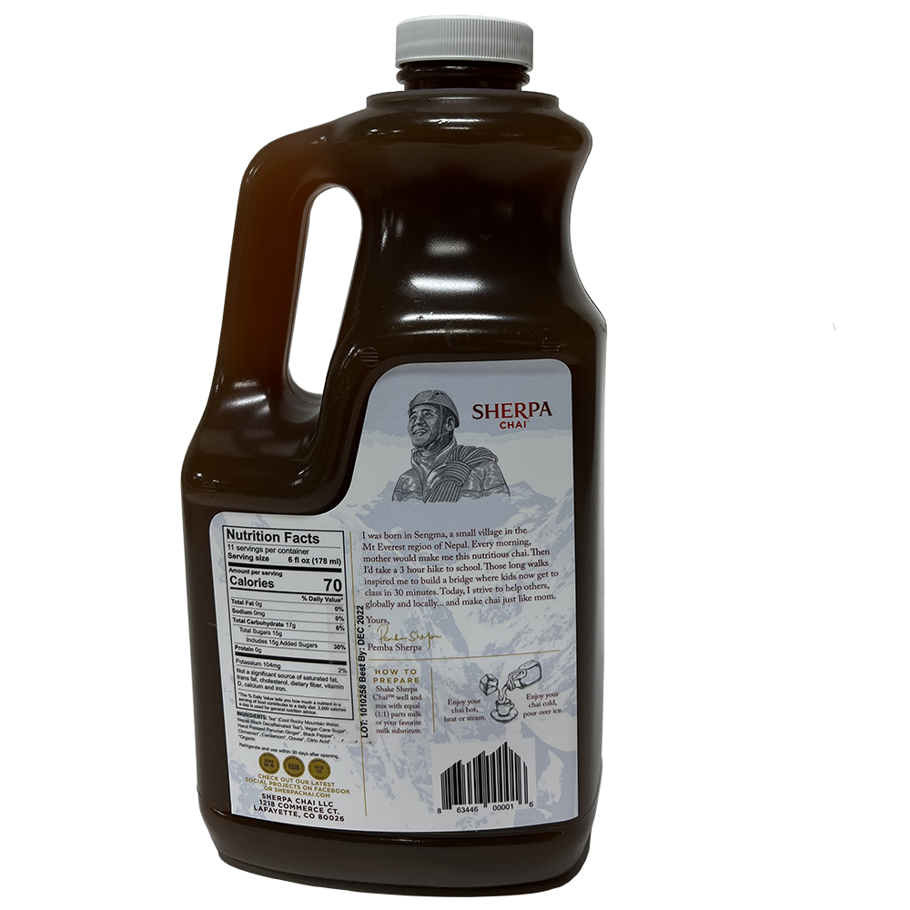Sherpa Chai - Wholesale Iced Tea - Sherpa Chai Decaf Concentrate1