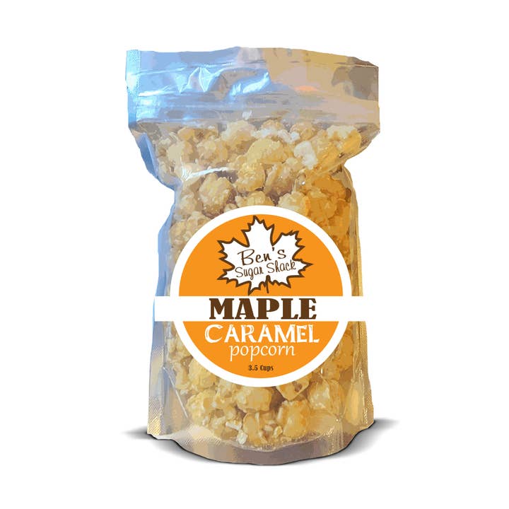 Maple Caramel Corn for wholesale by Ben's Sugar Shack