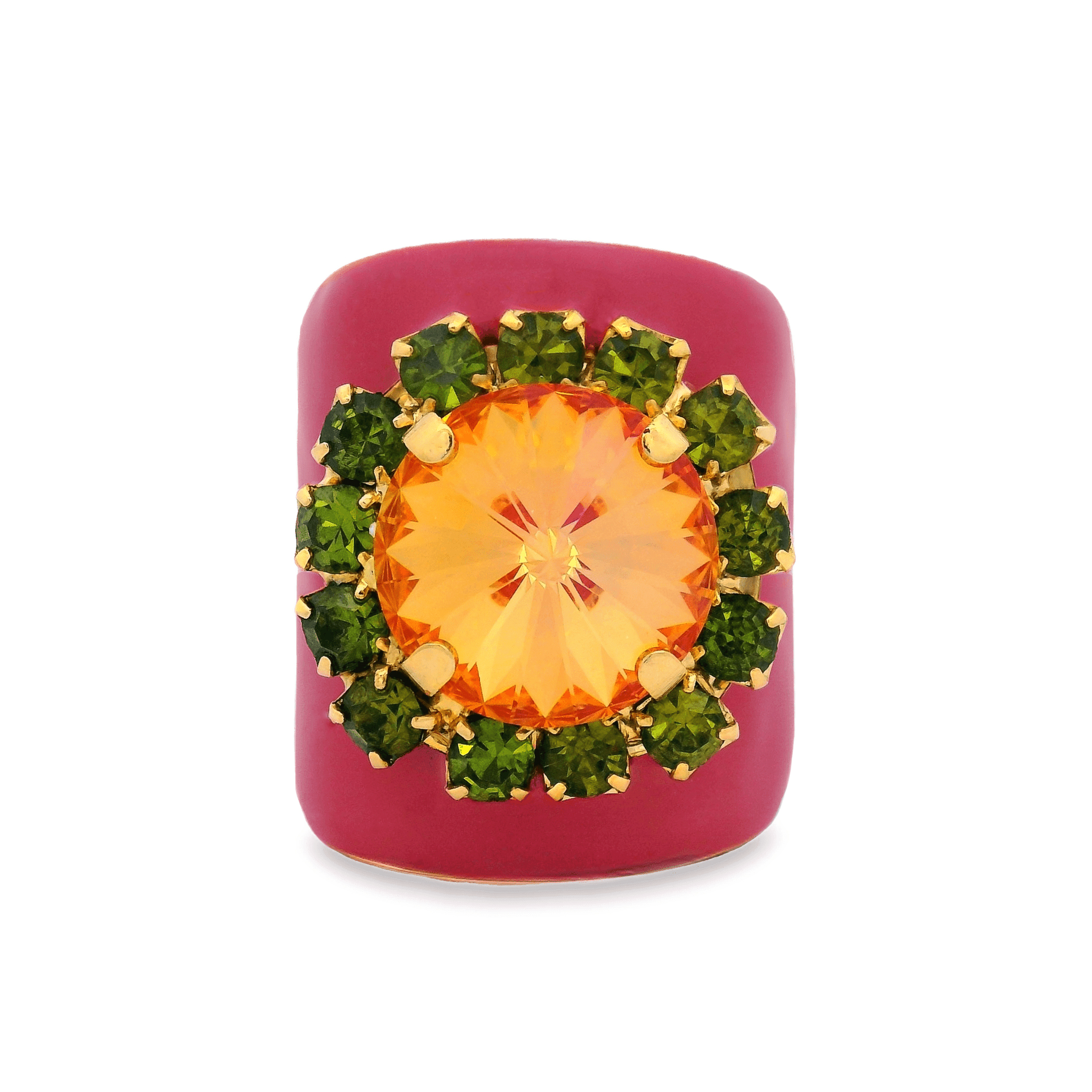 TOVA - Wholesale Cocktail/Statement Ring - Jacci Rings in Enamel Midnight Express4