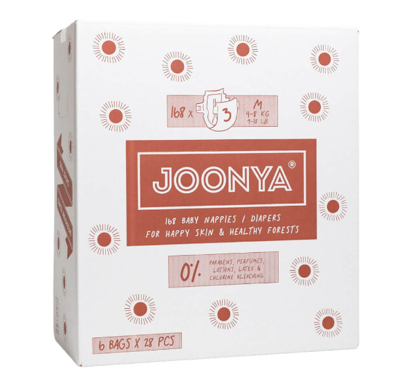 Joonya - Wholesale Diaper (Cloth) - Baby - Joonya Diapers Size 3 M (9-18 lb) - 1 Bag of 283