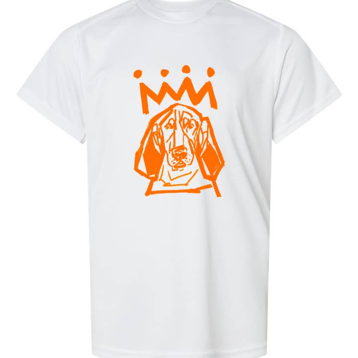 The Orange x White Adult T-Shirt for wholesale by Stadium Shoppe & Co