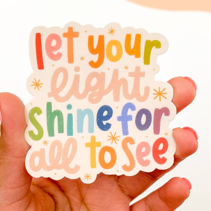 Let Your Light Shine Sticker for wholesale by Creately Design Co. LLC