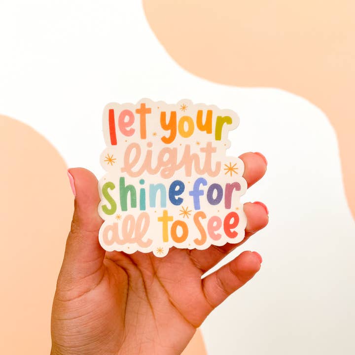 Creately Design Co. LLC - Wholesale Sticker - Let Your Light Shine Sticker
