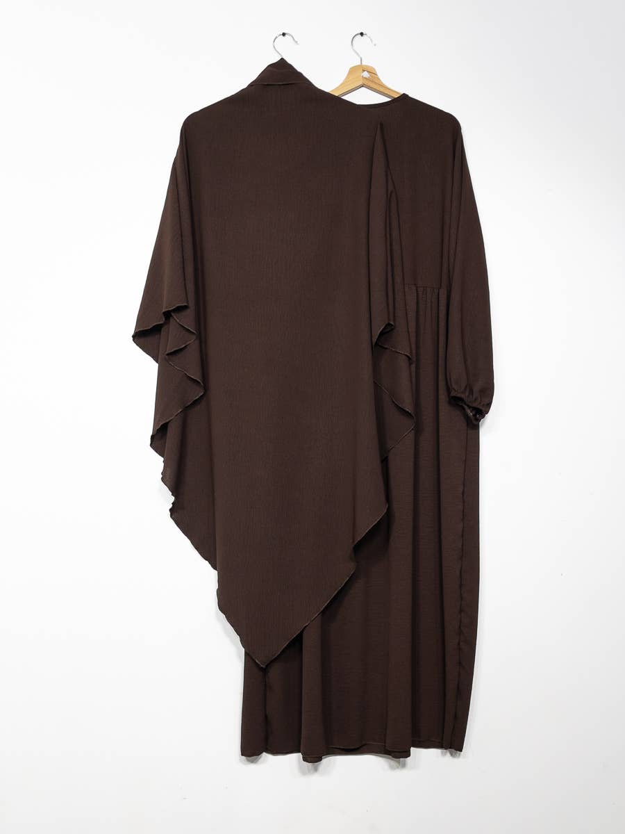 IDEAL OUTFIT - Wholesale Kaftan - Dames - 2-delige khimar en abaya set in jazzstijl ref:e2326+2501jazz31