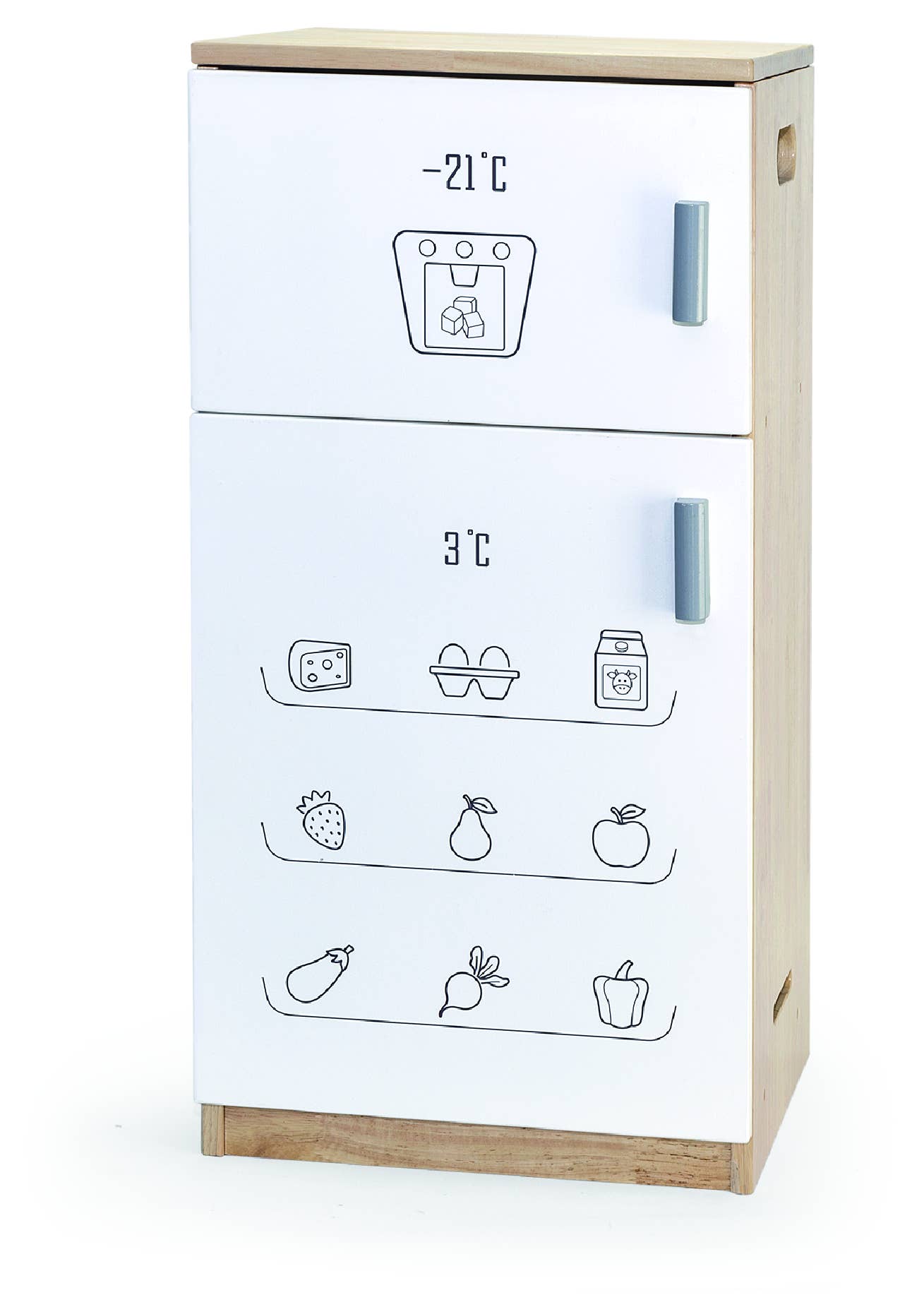 Trade Toys Limited - Wholesale Houten speelgoed - Kinderen - Viga White Kitchen - Koelkast0