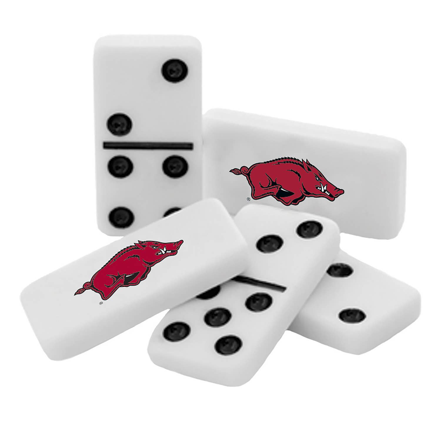 Masterpieces Puzzles - Wholesale Dominoes - Arkansas Razorbacks Dominoes1