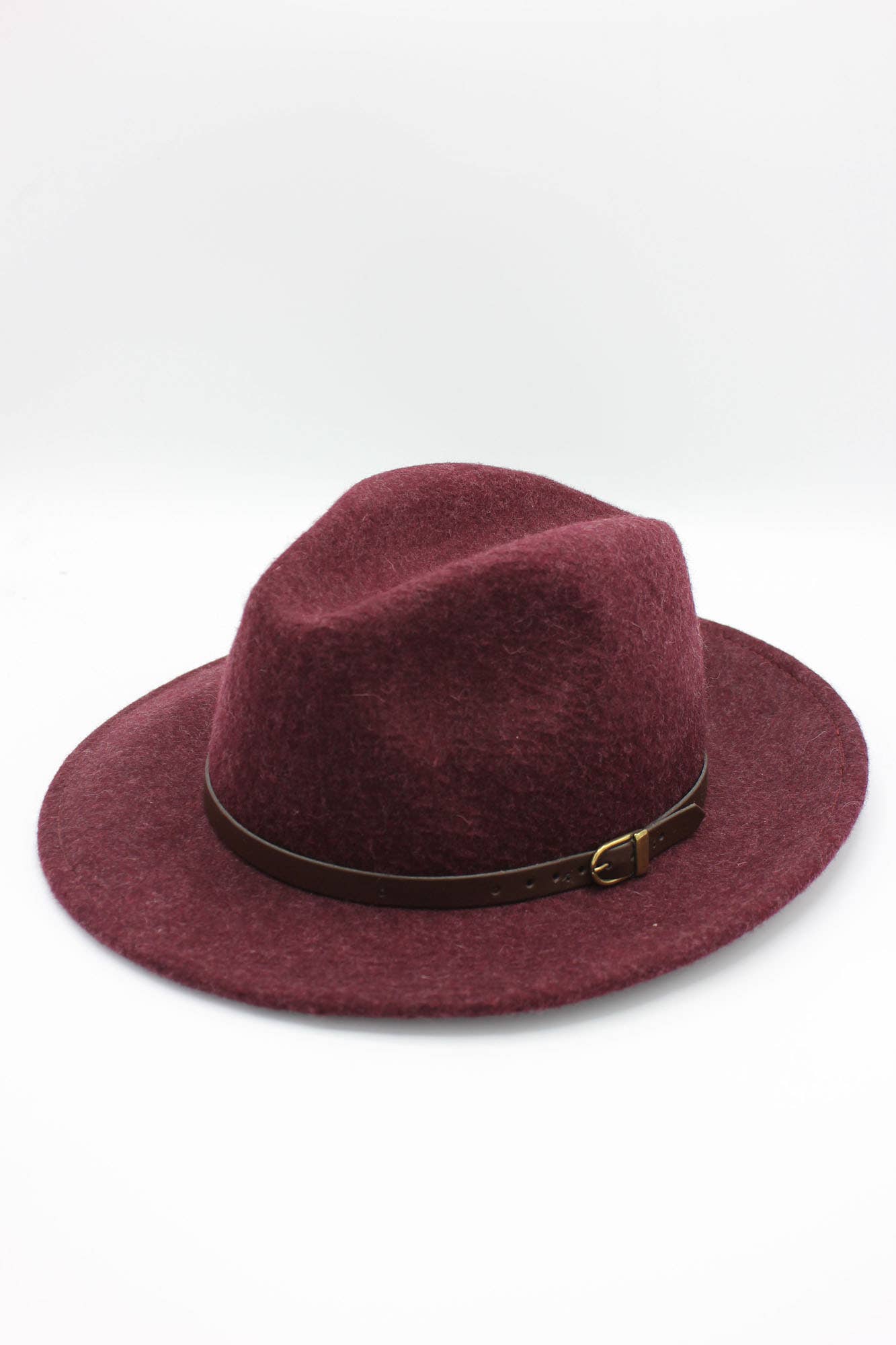 Hologramme Paris - Wholesale Fedora - Unisex - Heather Wool Fedora Hat with Belt