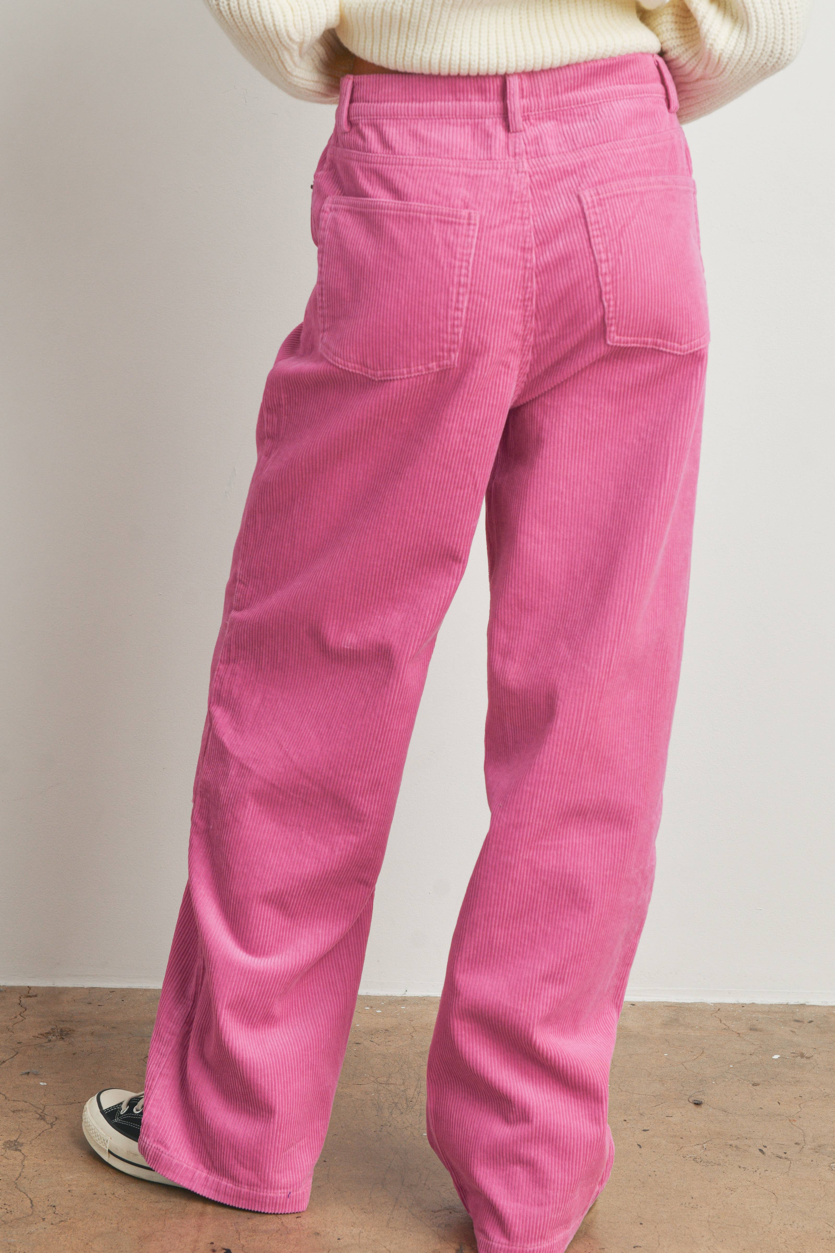 BUTTERMELON - Vendita all'ingrosso Pantalone - Donna - Pantaloni in velluto a coste con tasche - BMP722417