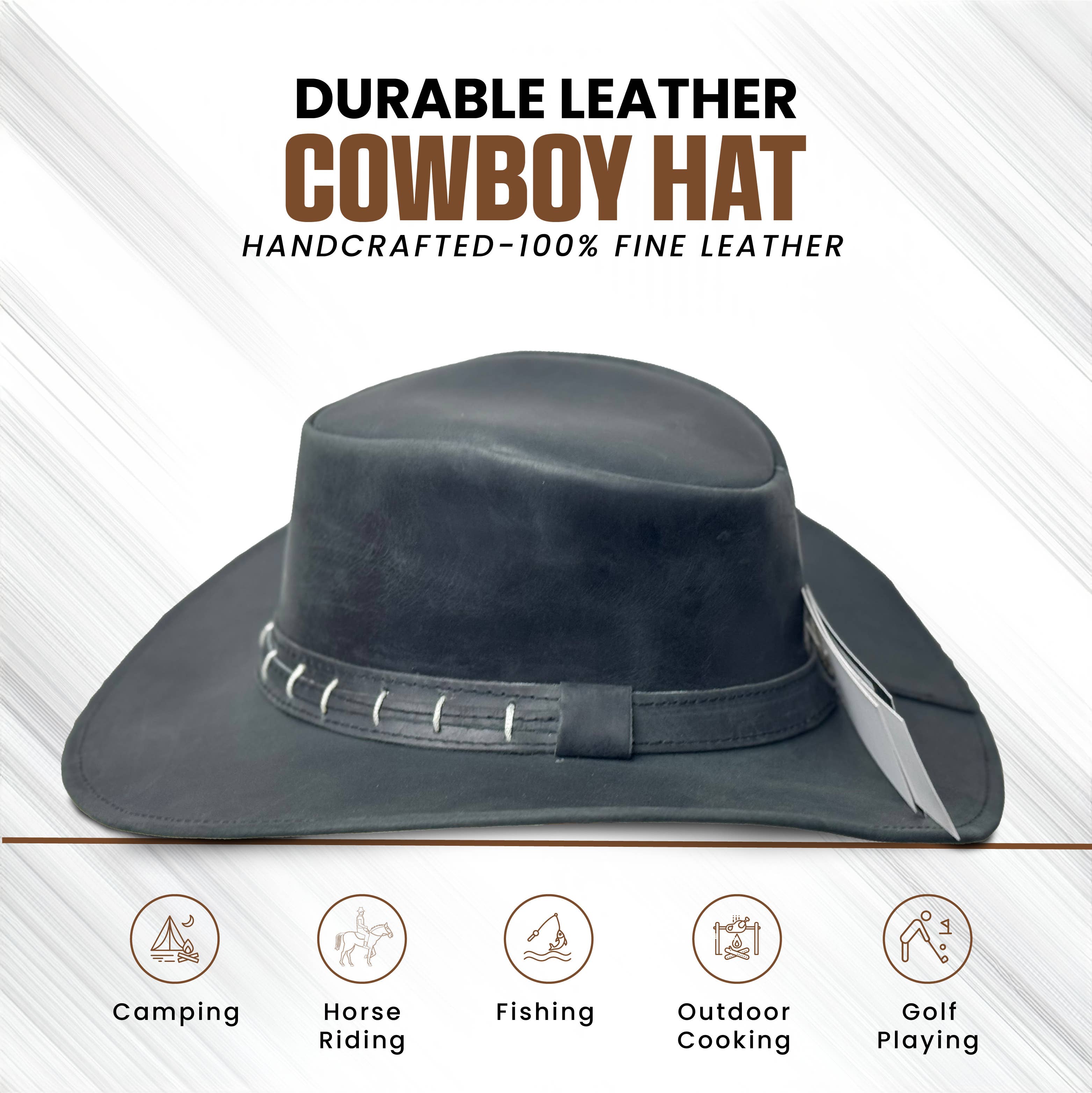 Lesa collection inc - Wholesale Cowboy Hat - Unisex - Maracaibo Cowboy Handmade, Western Style Hats, Leather Hat11