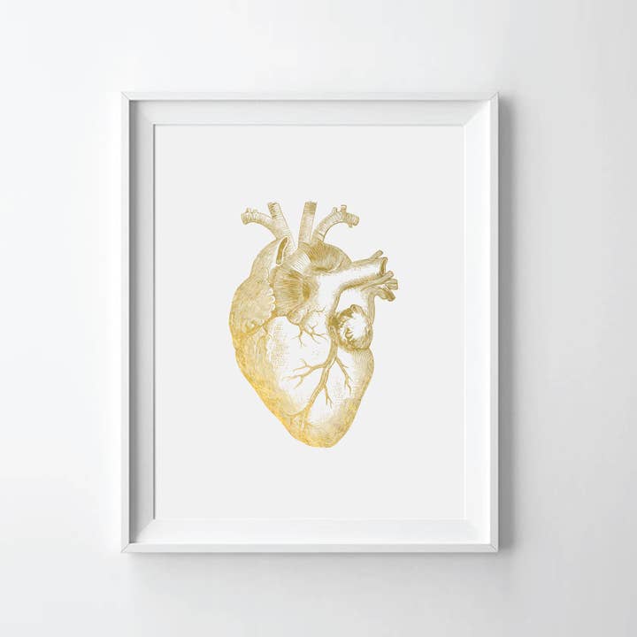 Impressão artística em folha de ouro Human Heart II por atacado de Uyeno Miyoshi