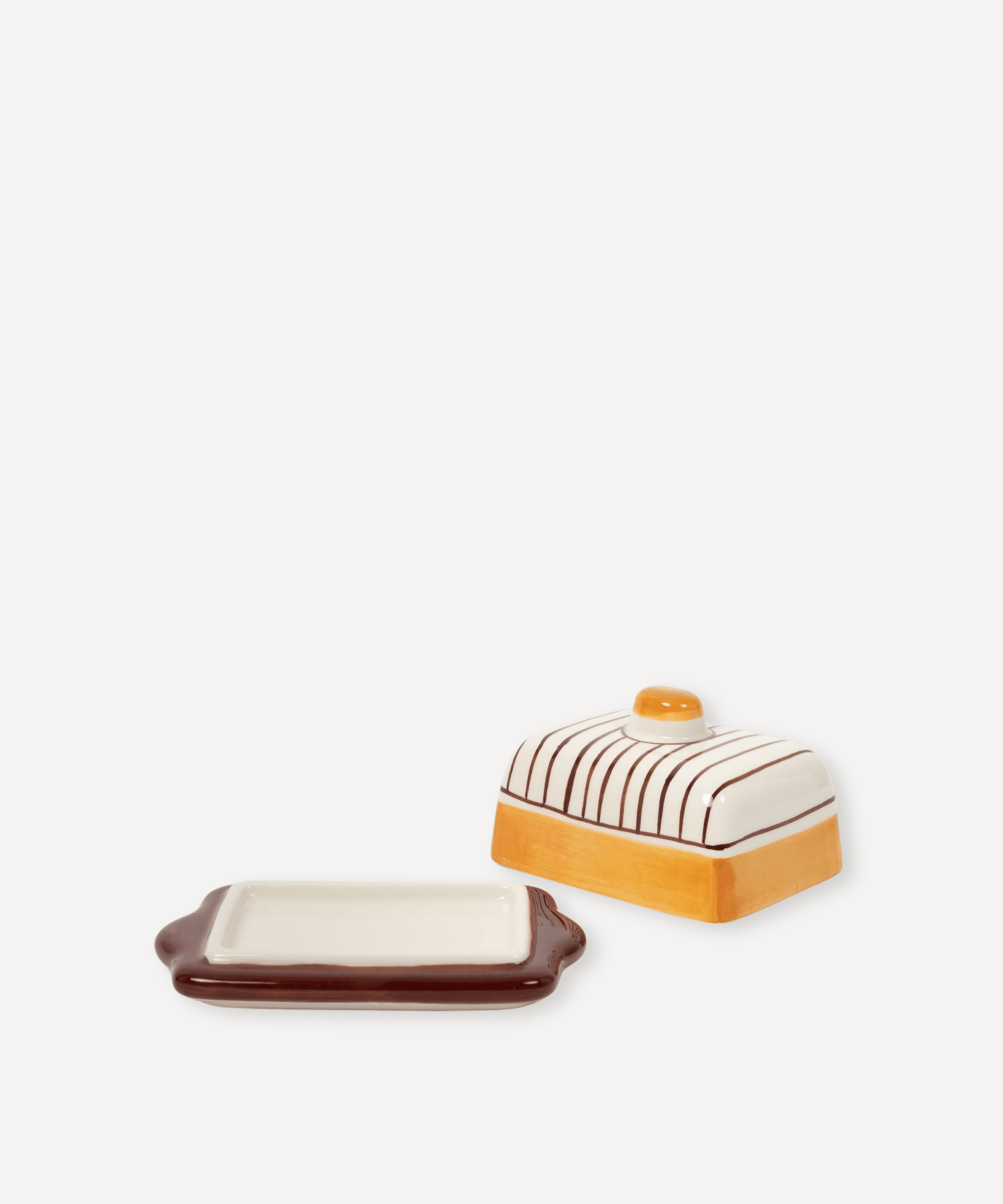 Valsa Home - Wholesale Butter Dish - Lina Hand Painted Butter Dish1