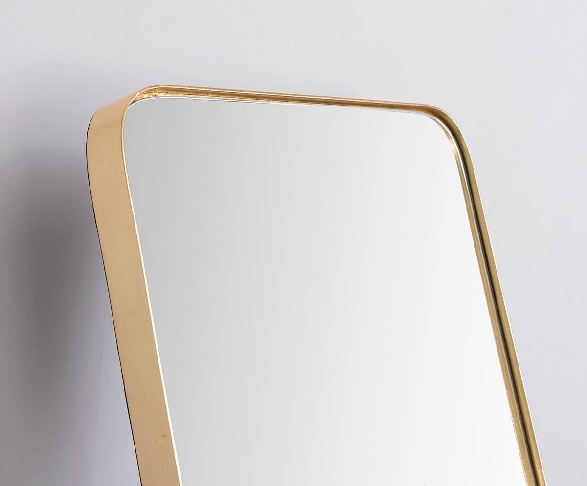 Gdeco - Wholesale Floor Mirror - Round Edge Gold Floor Mirror. 50X150Cm3